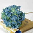 1PC Dark Blue Hydrangeas Flower Vases Decorative with Flowers Christmas