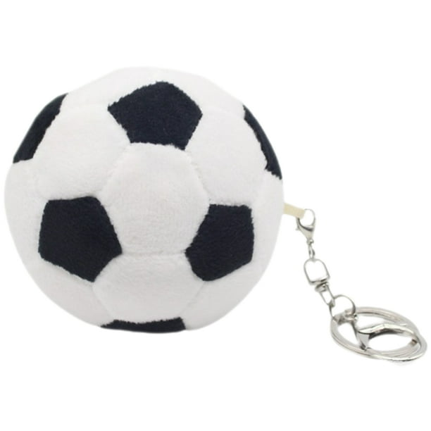 Llavero de pelota de fútbol de peluche llavero relleno llavero de llave de llave de pelota deportiva mochila