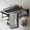 Matte Black, variant on 24 Inch Foldable Towel Rack with Towel Bar, Movable Hooks and Rustproof Wall Mount Storage Shelf for Bathroom, Silver
