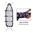thumbnail image 4 of HELLHERO Mushroom Pattern Ironing Board Cover Elastic Edge Protector Tabletop Ironing Board Cover Hook and Loop Fastener 15x54 Inch, 4 of 5