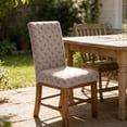 thumbnail image 4 of 2 Pack - Chair Cover Set of 2 - Thickened Jacquard Fabric, Elastic & Retractable Design, Dirtproof Protection, Polyester Material, Khaki, JKODE, 4 of 9