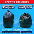 thumbnail image 5 of 45 Gallon Trash Bags, (Value-Pack 100 Bags W/Ties) Extra Large Black Garbage Bags - 39 Gallon - 40 Gallon - 42 Gallon - 44 Gallon - 45 Gallon Large Trash Bag Can Liners Capacity, 5 of 9