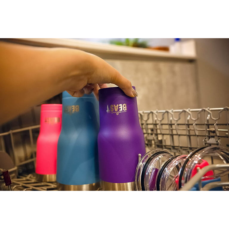 Beast 40 oz Tumbler Stainless Steel Vacuum Insulated Coffee Ice Cup Double  Wall Travel Flask (Purple)