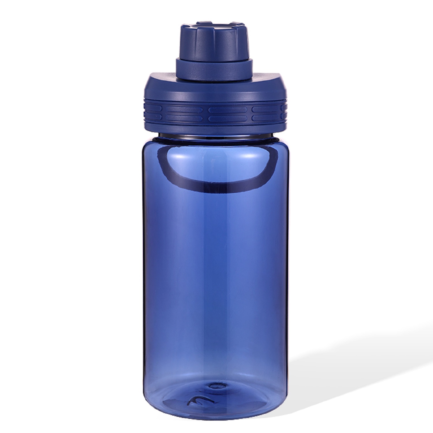 Your Zone 16 oz Plastic Chug Lid Water Bottle, Pet Material, Blue