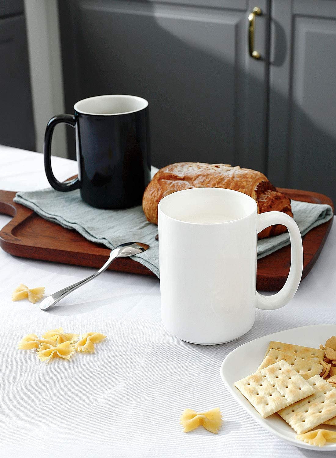 Set 12 pieces Blank Big Ceramic White Sublimation 15 ounces Coffee Mug Heat  Press Thermal Transfer Sublimation Dye Coated Glossy