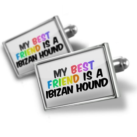 Cufflinks My best Friend a Ibizan Hound Dog from Spain - NEONBLOND