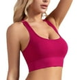 thumbnail image 2 of Everyday Bras for Women Non Removable Padded Sports Bras for Women Womens Workout Bras Wire Bras for Women Tan Bra Bra Bras Bras Women Womens Bras Push up plus Size Womens Bras Underwire Red L, 2 of 6