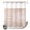 Terracotta, Sand, Peach, Apricot, variant on No Hook Shower Curtain, Mustard Yellow Shower Curtains for Bathroom with See Through Top Window, Vintage Solid Color Modern Minimalist Waterproof & Washable Bath Curtain Narrow 54"x78"