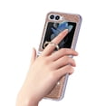 thumbnail image 5 of Allytechgroup Glitter Bling Case for Samsung Galaxy Z Flip 5, Ring Holder Slim Fit Soft TPU Anti-Scratch Bumper Shockproof Luxury Phone Case for Girls Women, Gold, 5 of 7