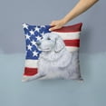 thumbnail image 2 of Carolines Treasures BB9675PW1414 Maremma Sheepdog Patriotic Fabric Decorative Pillow  14Hx14W multicolor, 2 of 4