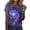 c-Purple, variant on Women Crew Neck Short Sleeve Gradient Galaxy Star Print Loose Casual Summer Basic Tee Shirt