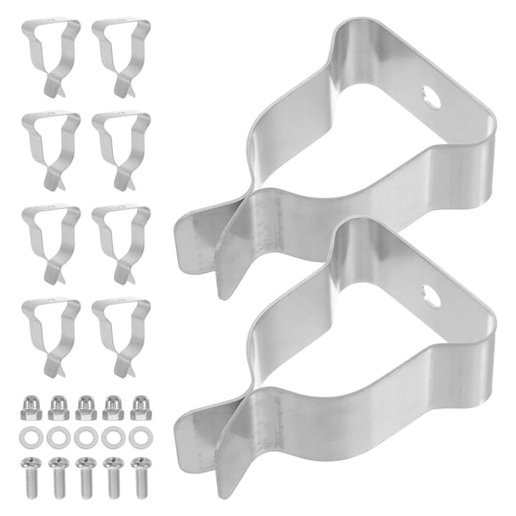 WRISTBIQUE 10Ud Kit De Para Clips De Ventana Con Instalación Fácil Y Alta Elasticidad Plata