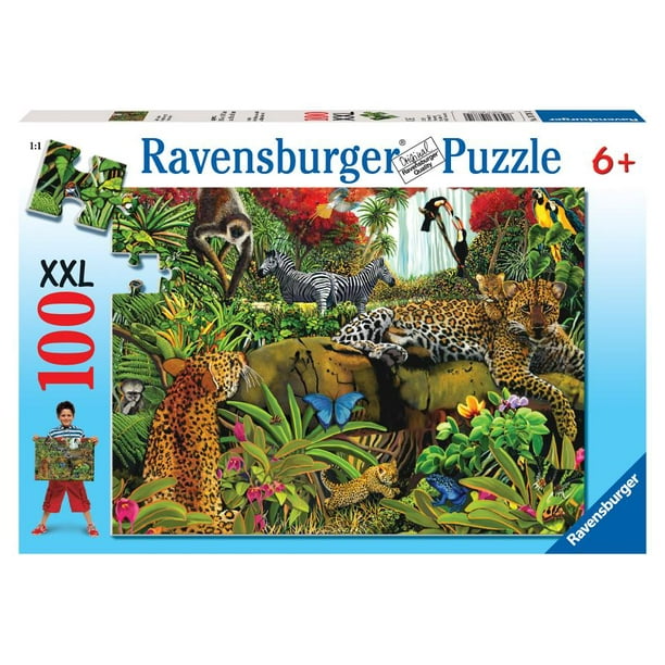 Ravensburger - Wild Jungle 100 Piece Kids Jigsaw Puzzle - Walmart.com ...