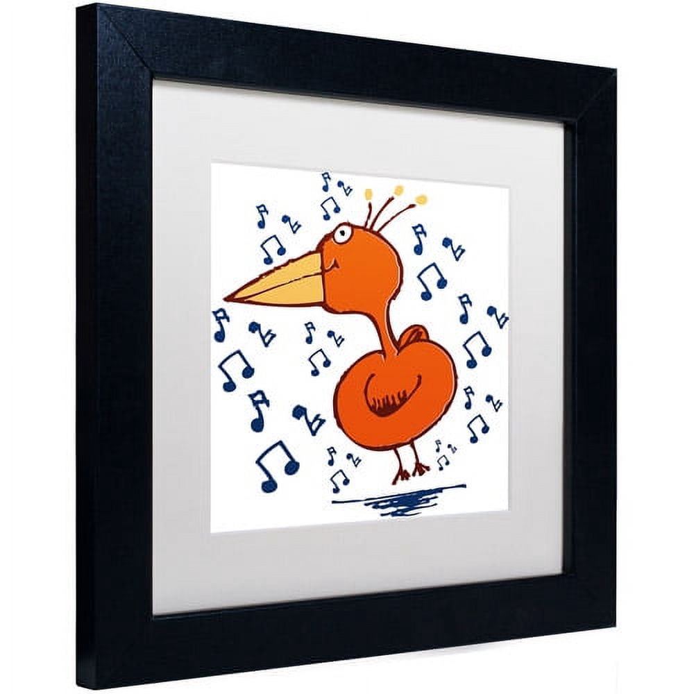 Carla Martell 'Music Bird' Matted Framed Art