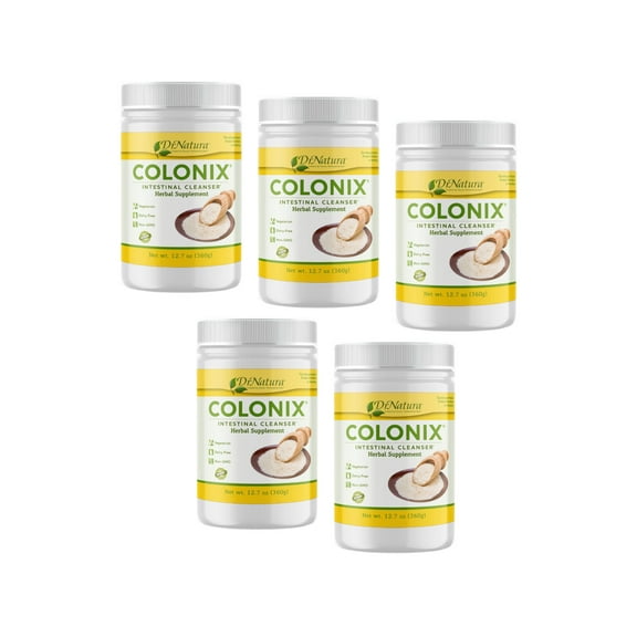 Dr. Natura Colonix Intestinal Cleanser Herbal Supplement Powder, 12.7 Oz. - Pack of 5