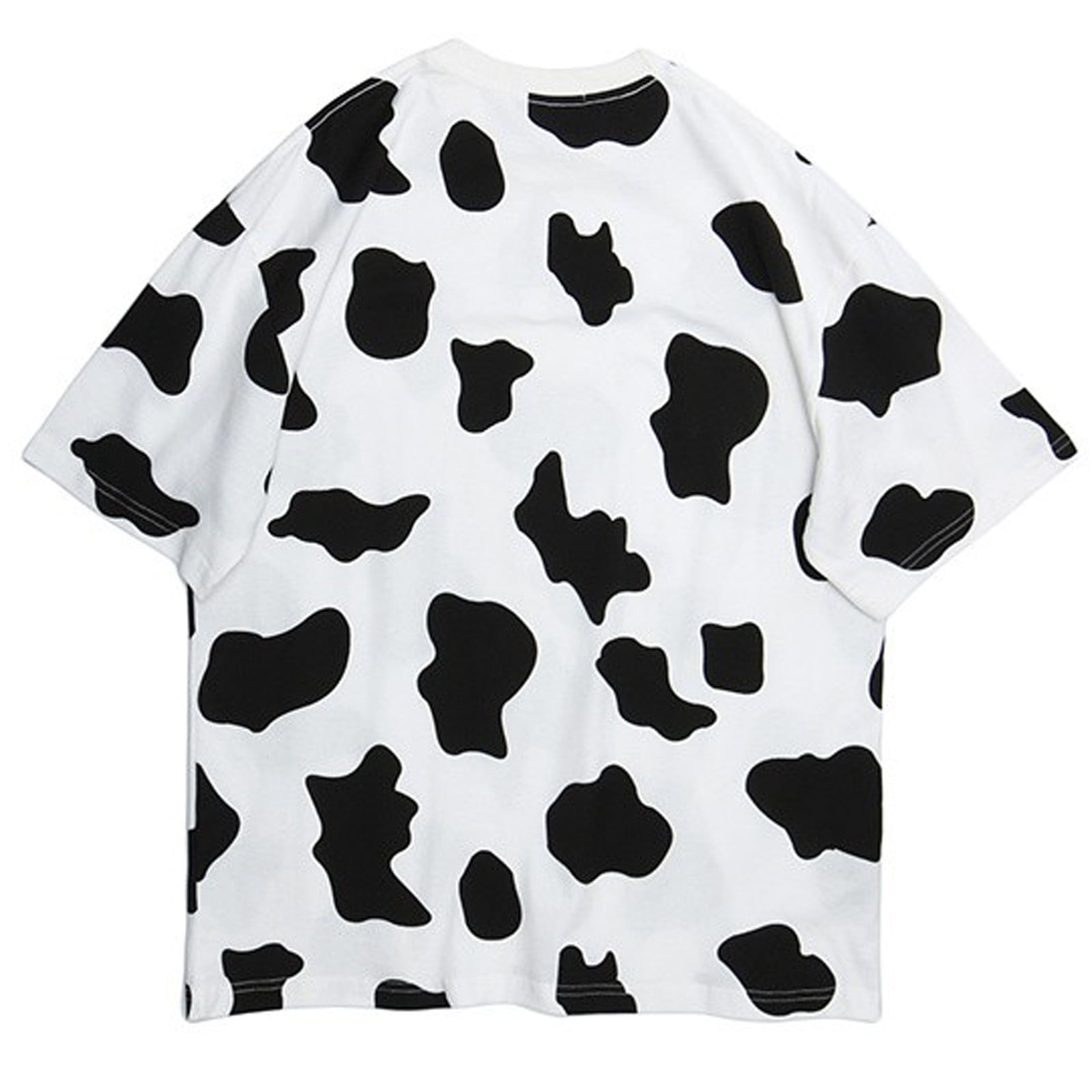 oversized cow print shirt