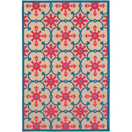 Moretti Loyalty Area Rug 190L9 Sand Rings Hoops 3 10 x 5 5 Rectangle