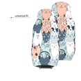 thumbnail image 4 of LAKIMCT Simple Cute Cat Car Seat Covers Vehicle Front Seat Covers Universal Fit Seat Protector, 4 of 9