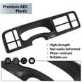 thumbnail image 3 of KOJEM Dashboard Instrument Cluster Bezel Fit for 1999-2006 Chevy Chevrolet Silverado Suburban Tahoe GMC Sierra 1.5 din radio Dash Panel Replacement ABS Plastic - Black, 3 of 12