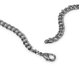 thumbnail image 4 of Cadena Collar Barbada Unisex Ametrinaa 5mm Negro 55cm Chapa de Oro 18K, 4 of 5