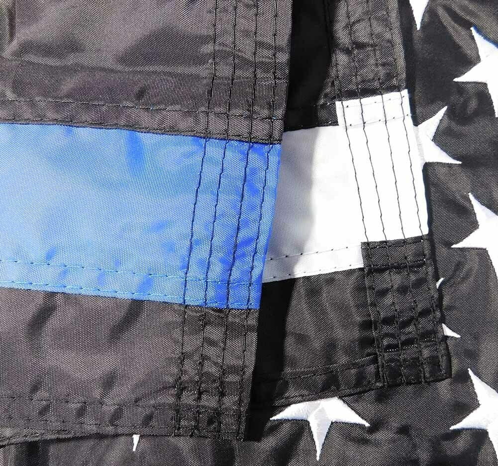 2X3 USA Thin Green Red Blue Line 2'x3' Nylon Embroidered Flag Banner 210D