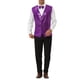 thumbnail image 2 of CHALECO BRILLANTE DE LENTEJUELAS DISCO PARA HOMBRES INSPIRADOS CON CORBATA DE MOÑO S PÚRPURA, 2 of 6