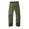 thumbnail image 2 of TRGPSG Women's Fleece Lined Cargo Hiking Pants Winter Insulated Snow Ski Pants with 8 Pockets(No Belts),Armygreen Size 8, 2 of 6