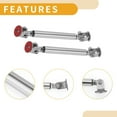 thumbnail image 5 of Unique Bargains 2pcs 7.5cm Adjustable Front Bumper Lip Splitter Strut Silver Tone No Drilling, 5 of 6