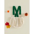 thumbnail image 5 of Newborn Baby Boy Girl Halloween Outfit Pumpkin Sleeveless Backless Bubble Romper Corduroy Jumpsuit 3M 6M 12M 18M Fall Winter Clothes, 5 of 9