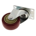 thumbnail image 4 of koolsoo Roue Unique en Caoutchouc+fer Pivotante Rectangulaire Roulettes Fixes Rotation à 360 Degrés Roulement Intégré pour Rotation Flexible, 4 of 7