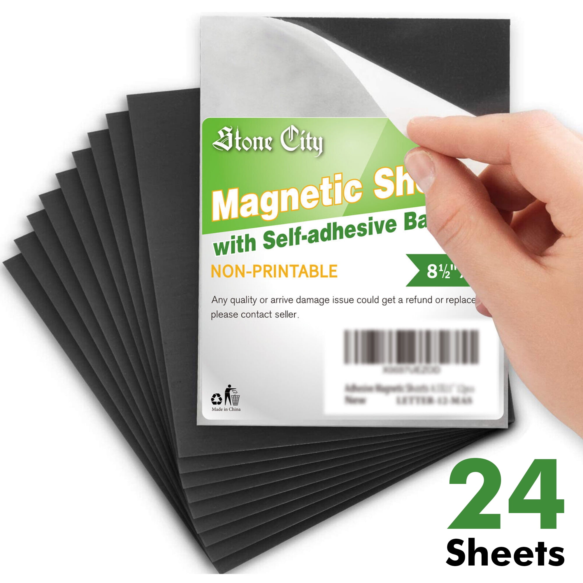 50/100pcs Rubber Soft Magnetic Sheet Multipurpose Small Sticky