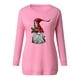 thumbnail image 4 of Camisas Navideñas Para Mujer, Camisetas de Manga Larga, Blusa Pulóver Fruncida de Cuello Redondo Con Estampado de Moda Erógena Informal Odeerbi ODB201929, 4 of 5