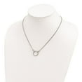 thumbnail image 4 of 925 Sterling Silver Cable Fancy Necklace Chain Circle w/Diamond-cut Beads 18 inch 0.7 mm, 4 of 5