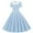 Sky Blue, variant on HOMADLES Summer Dress for Girls Layered Print Fashion Buttton Summer Short Sleeve Casual Dress Blue 11 T
