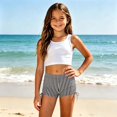 thumbnail image 2 of MEZZALL Girls Casual Solid Color Swim Bottoms For Kids Comfortable Swimwear Bottoms Lightweight And Beach, 2 of 8
