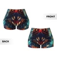 thumbnail image 5 of Picia Mystic Wolf Dreamcatcher Printed Workout Shorts for Women Seamless Scrunch Butt Lifting High Waisted Yoga Gym Booty Running Moisture-wicking Short Pants-X-Large, 5 of 9