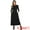Black, variant on DARING DIVA Long Sleeve A-Line Maxi Winter Fall Sweater Dress XS Burgundy