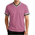 thumbnail image 2 of Antinious Men Sport Outdoors Print Short Sleeve V-Neck Summer Pullover Casual Blouse, 2 of 5