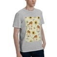 thumbnail image 2 of Bingfone Watercolor Bee Honey Honeycomb Bee Men'S Loose Fit Short-Sleeve Pocket T-Shirt, 2 of 7