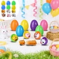 thumbnail image 6 of Easter Eggs Filled with 6 Animal Toy Cars for Basket Stuffers Party Favors Gift Egg Hunt, 6 of 6