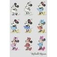 thumbnail image 2 of Women's Mickey & Friends Evolution of Minnie Mouse Racerback Tank Top White Heather Medium, 2 of 4