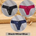thumbnail image 1 of 3 unids/set de bragas de encaje completo floral ropa interior de las mujeres bragas calzoncillos sexy tanga de encaje tanga femenina lencería íntimaspangjing, 1 of 4