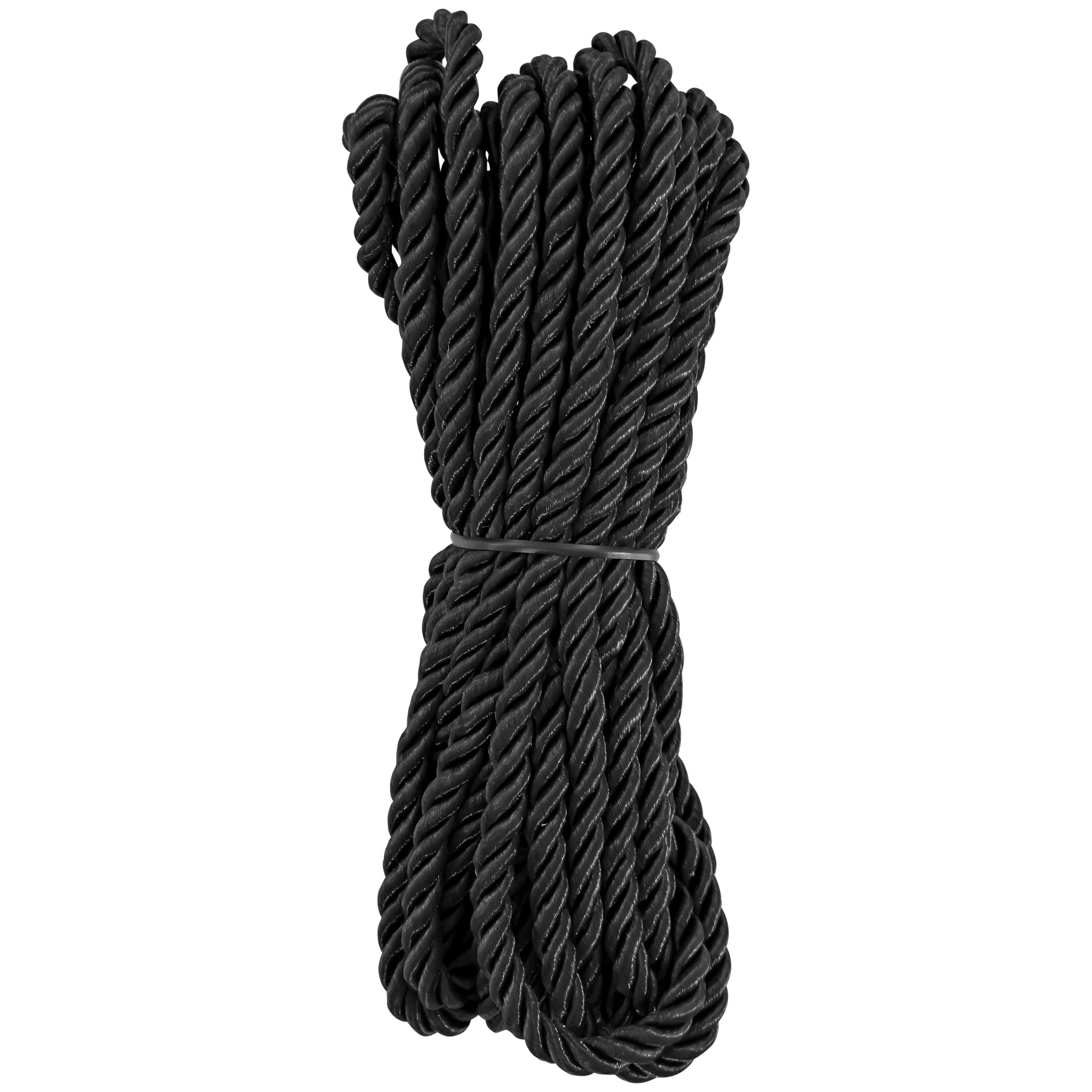 (3 pack) Simplicity Black 3/16" Rayon Twist Cording Trim, 6 Yards
