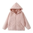 thumbnail image 2 of LYHao Winter Girls Coat With Fleece Thickened Warm Hooded Jacket For Kids School Outerwear Girls Jacket Coat,Sizes 8-10 Years, 2 of 5