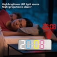 thumbnail image 4 of Temperature Display Alarm Clock - Easy to Read, Desktop Projection, LED Digital Alarm Clock - Decoration - Daily Use, 4 of 8