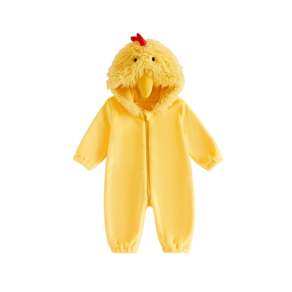 RUINIXCW Toddler Baby Costume Romper Cute Animal Long Sleeve Hooded Zipper Jumpsuit