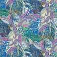 thumbnail image 2 of Zelouf Print On Pucker Crepe Digital Sample  , Sewing, DIY, Crafts Fabric by the Yard, 543Blue/yellow, 3 Yard, 2 of 2