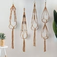 thumbnail image 2 of Flower Pot Hanger Hanging Macrame Durable Home Room Wall Braided Flowerpot Net Bag, 2 of 5