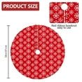 thumbnail image 2 of 36 Inch Christmas Tree Skirt – Velvet Plush Tree Mat, Soft Thickened Polyester with Red Ties, Single-Sided Printing, Available in 30in/36in/48in, Perfect for Holiday Xmas Tree Decoration, 2 of 7