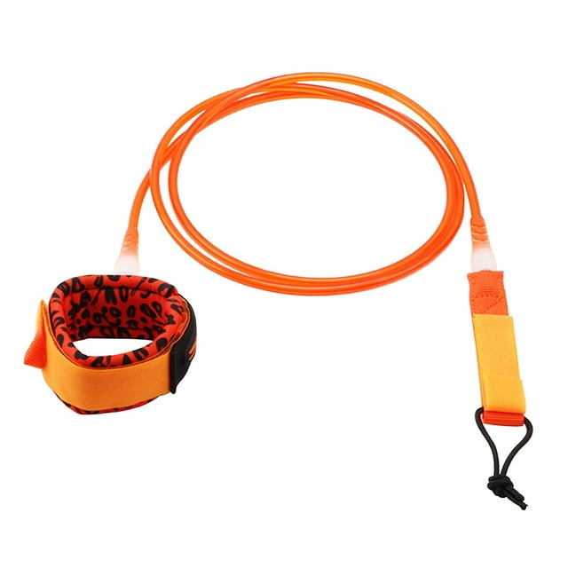 TISHITA Surfboard Foot Rope Lightweight Simple with Handle for Shortboard Outdoor Orange Orange 10ft